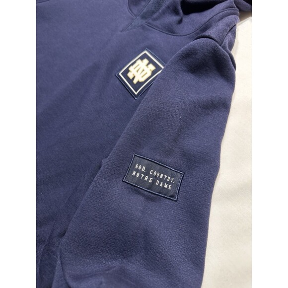 Notre Dame Fighting Irish Under Armour Womens Hoodie Sweatshirt Size Small Navy - Picture 2 of 12